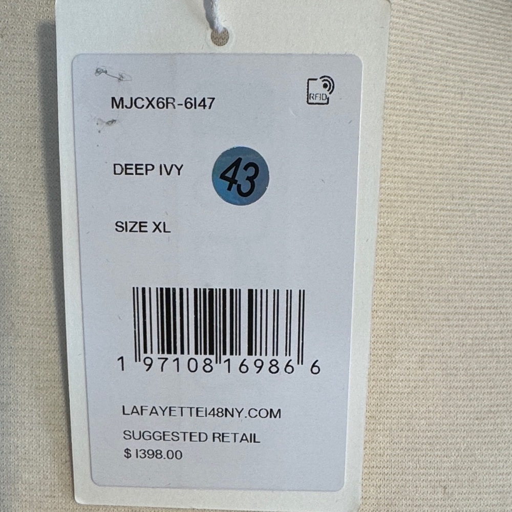 NWT Lafayette 148 New York Deep Ivy Wrap Blazer Quality Designer Retail $1398! - Picture 8 of 16